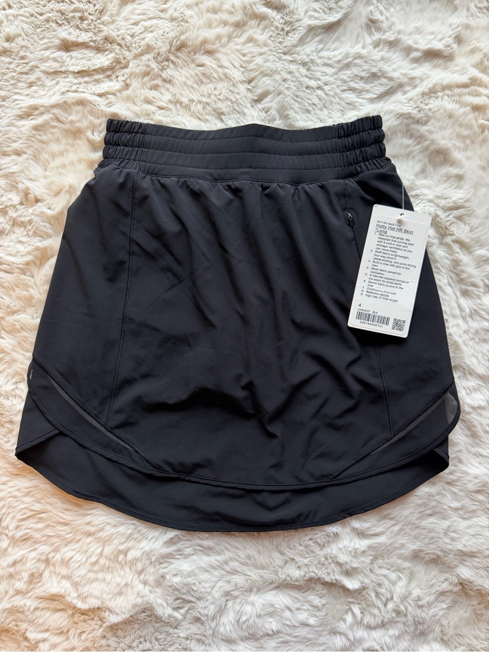 lululemon athletica Black Athletic Skort with Built-In Liner